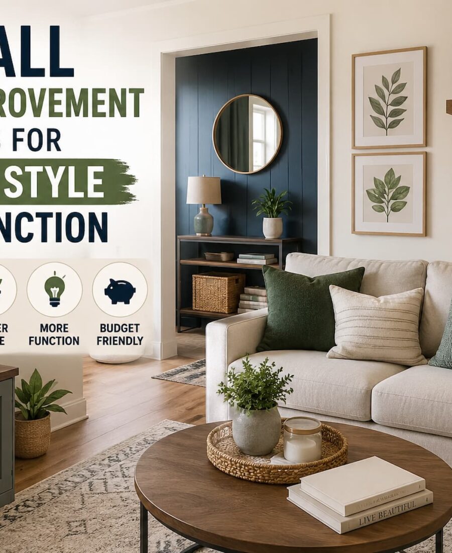 Small Home Improvement Ideas for Bigger Style and Function