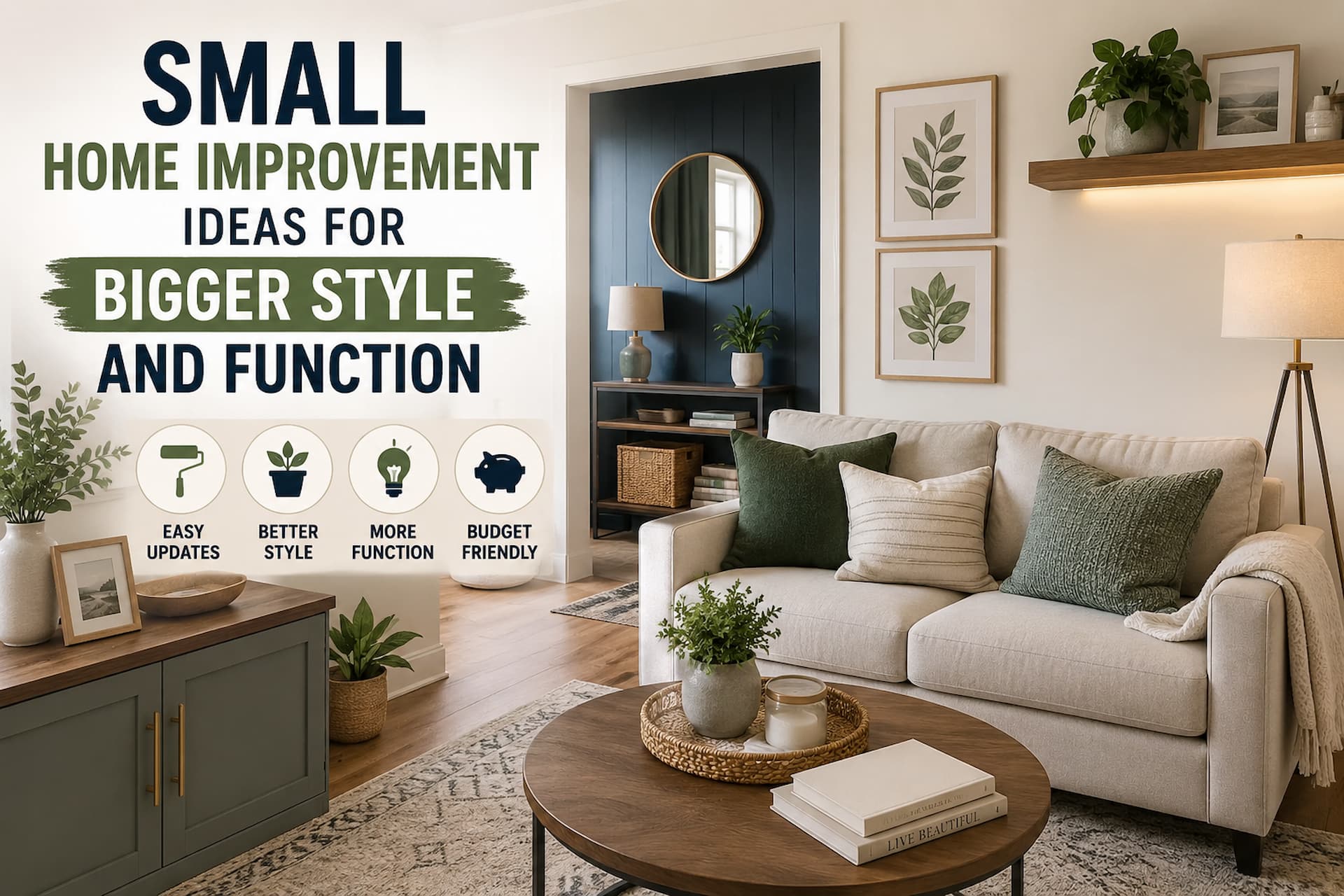 Small Home Improvement Ideas for Bigger Style and Function